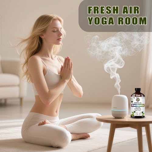 Gardenia Essential Oil - GV77ZF Gardenia Oils for Diffusers, Humidifiers, DIY Candles, Soap, Cleaning, Home, Office, Yoga,...
