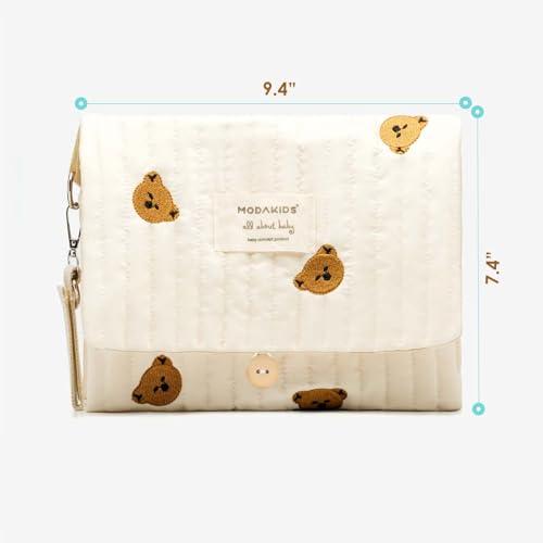MODAKIDS Baby Bag Organizer, Waterproof Mini Diaper Bag, Foldable Mom Travel Set, Diaper Organizer, with Gift for Baby Sho...
