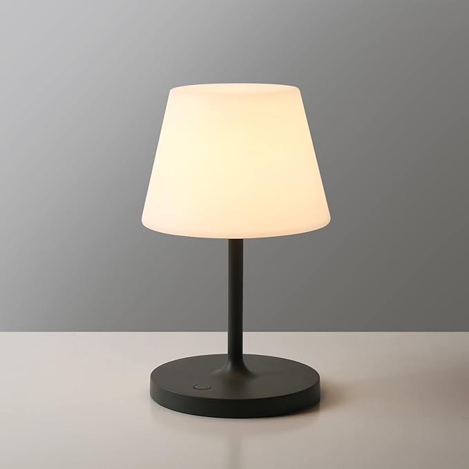 WEILAILUX Outdoor Battery Operated Table Lamp Waterproof, 4000mAh Cordless Table Lamp Rechargeable, Touch Dimmable Desk La...