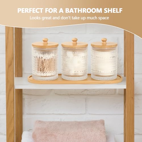 eggs sound 3 Pack Qtip Holder - Bathroom Organizers and Storage, Cotton Round Pad Holder Floss Pick Cotton Ball Holder wit...