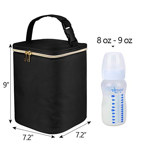 Teamoy Breastmilk Cooler Bag, Baby Bottles Bag for up to 4 Large 9 Ounce Bottles, Perfect for Working Mom Mother, (Bag ONL...