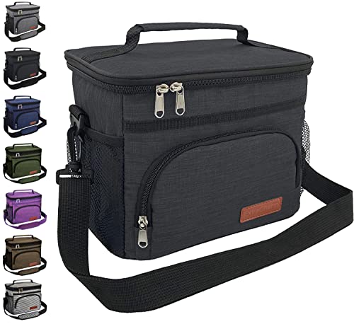 ExtraCharm Insulated Lunch Bag for Women/Men - Reusable Lunch Box for Office Picnic Hiking Beach - Leakproof Cooler Tote B...