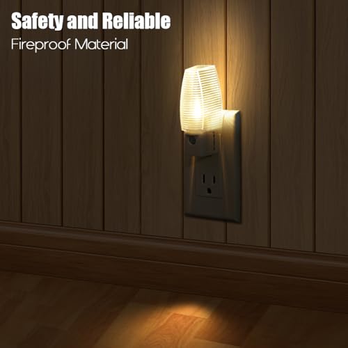Emotionlite Plug in Night Light, Warm White LED Nightlight, Dusk to Dawn Sensor, Kids, Nursery, Bedroom, Bathroom,Hallway,...