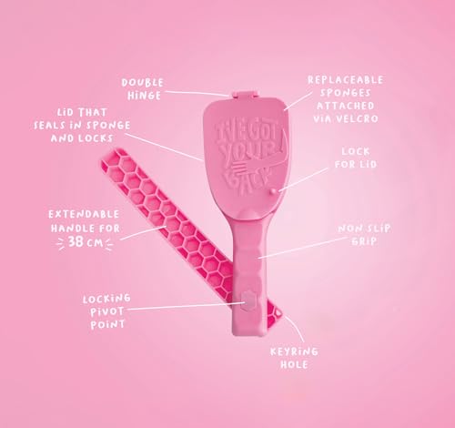 Bakslap Beauty Lotion Applicator for Back & Body – Multipurpose Extendable Handle with Refillable Sponge Heads – Apply Lot...