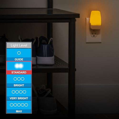 GE Sleeplite Night Lights Plug Into Wall, Dusk to Dawn Sensor, Ambient Lighting, Sleep Aid, Bathroom Décor, LED Lights for...