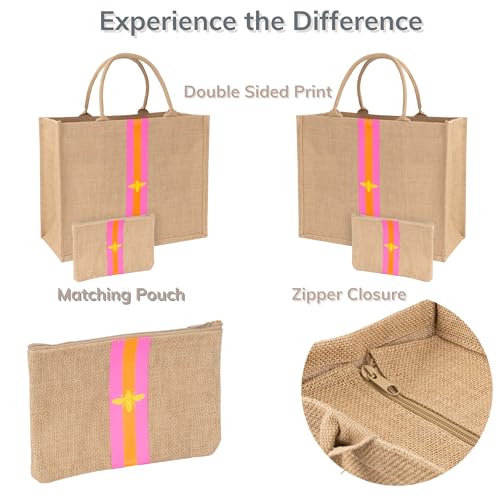 Large Beach Bag Jute Woven Tote
