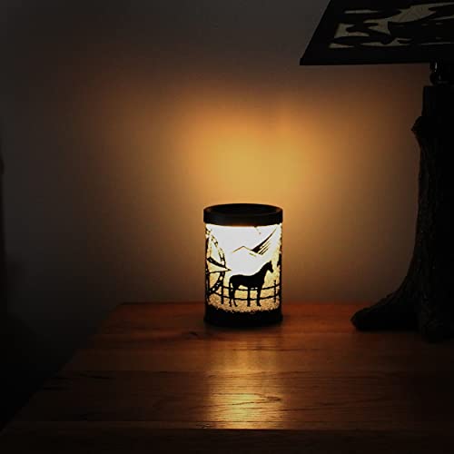 Rivers Edge Products Electric Candle Warmer Lamp - Night Light Fragrance Warmer for Scented Melts - Gift-Ready Rustic Home...