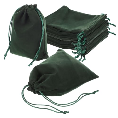 uxcell 25 Pcs Velvet Drawstring Bag, 5 x 6 Inch Jewelry Velvet Pouches Gift Bags for Wedding Party Favor Candy Jewelry Pac...