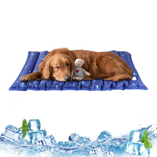Wensdr Dog Cooling Mat, 35.4" x 18.9", Cooling Mat for Dogs and Cats, Suitable for All Types of Pets, Durable Cooler Fabri...