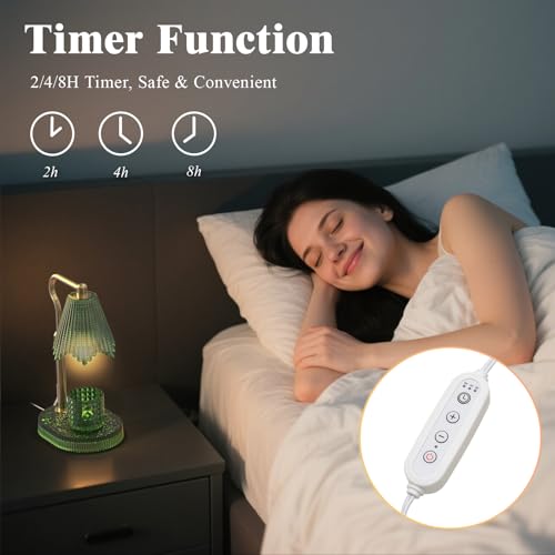 WYghyronic Candle Warmer Lamp with Timer & Dimmable 4-Level Brightness - Adjustable Height,for New Home Bedroom, Gifts for...