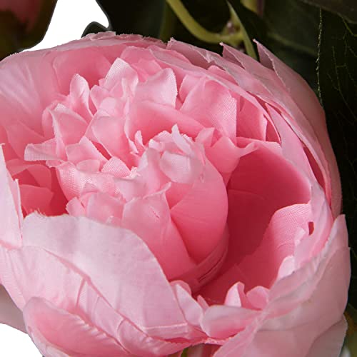 Vickerman Everyday Artificial Pink Peony Bunch 23" Long - Premium Faux Floral Decor for Wedding or Everyday Arrangements -...