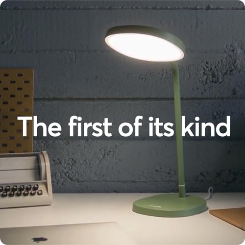 Lumie Task - 10,000 Lux Adjustable Bright Light Therapy Desk Lamp for Mood and Energy Boost and Winter Blues Relief, Cryst...