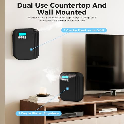 Hotel Collection Diffuser, 3000 Sq.Ft of Coverage, Scent Diffusers for Home Large Room, Office Waterless Essential Oil Dif...