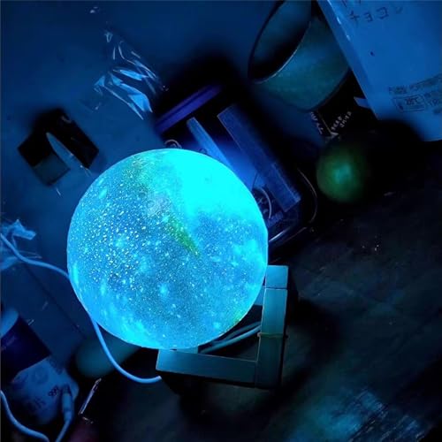 GDPETS Moon Lamp Kids Night Light Galaxy Lamp - 16 Colors Moon Light with Wood Stand Remote & Touch Control USB Rechargeab...
