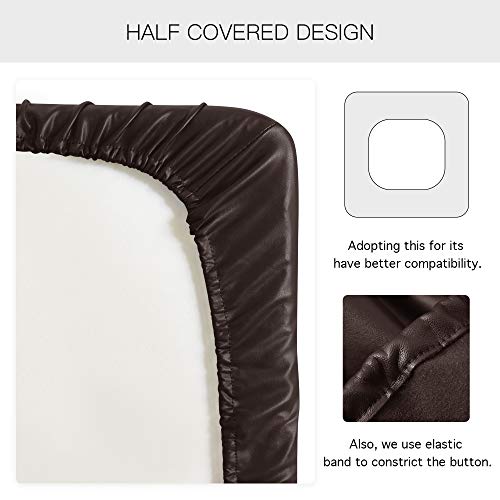 Yates Home PU Leather Couch Sofa Cushion Slipcover Water-Proof Elastic Chair RV Seat Covers Loveseat Sofa Furniture Protec...