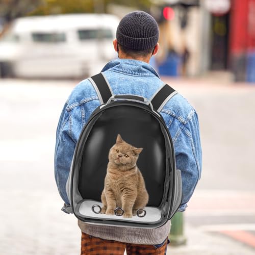 Cat Carrier Backpack, Pet Carrier Backpack Front Pack for Small Medium Cat Puppy Dog Carrier Backpack Bag Space Capsule, P...