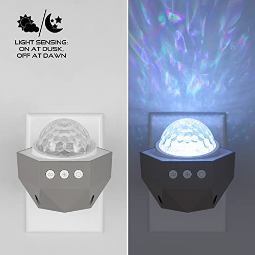 Enbrighten Galaxy Projector Plug in Night Light for Kids LED Lights for Bedroom Space Nightlight Aurora Playroom Game Room...