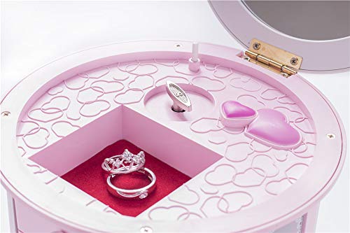 Renawe Girls Musical Jewelry Box Necklace Storage Accessories Gifts Cute Kids Jewelry Boxes for Little Girl Toddler Childr...