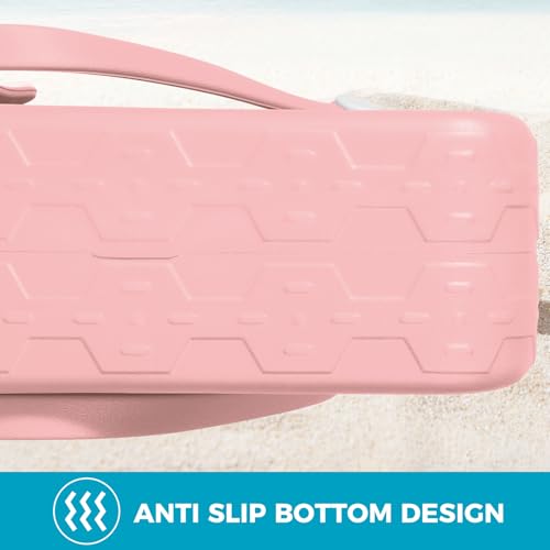 PoVwlty Rubber Beach Bag for Men & Women, Water-resistant Travel Tote Bag for the Beach Boat Pool