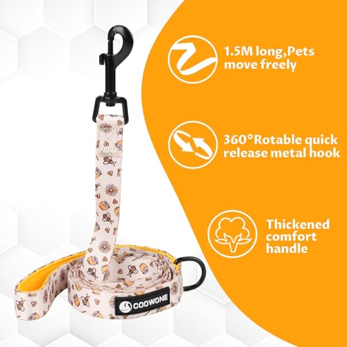 Dog Cat Harness and Leash Set, Puppia Soft Mesh Padded and Adjustable Puppy Vest Cute Dog Clothes Escape Proof Easy Walk P...