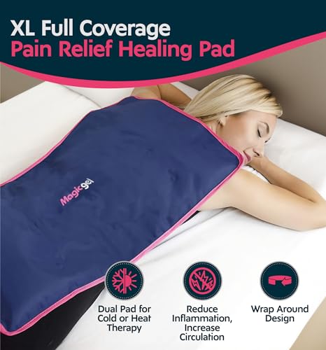 Extra Large & Reusable Ice Pack (15 x 23.5 inches, XL) for Maximum Back and Full Body Pain Relief from Injuries, Swelling,...