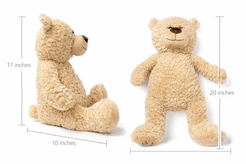KINNEX COLLECTIONS SINCE 1997 Large 20” Quinceañera Teddy Bear Centerpiece – Elegant Dress, Oversized Keepsake Gift for 15...