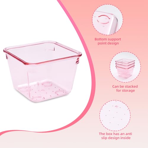 Trotianingyu Kitchen Desk Drawer Organizers Storage for Office, Small Acrylic Vanity Trays Makeup Organizer for Drawer Bat...