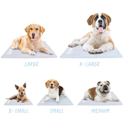 The Green Pet Shop Dog Cooling Mat Cover - Extra Small, Cloud - Protect Your Cool Pet Pad from Dirt & Damage - Machine Was...