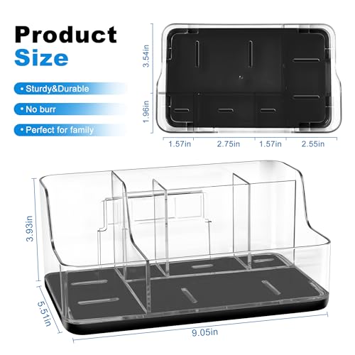 Black Cosmetic Storage Box Dressing Table & Bathroom Counter Storage Lipstick & Brush Beauty Organizer Dressing Table Skin...