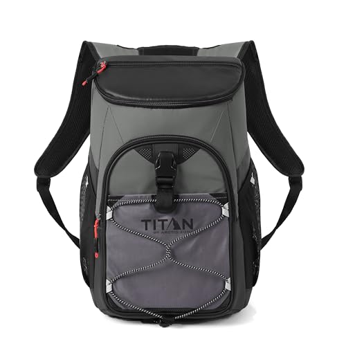 Titan by Arctic Zone Backpack Cooler, Insulated Soft Sided Bag with Leak Proof Lining and Padded Straps, for Lunch, Picni...