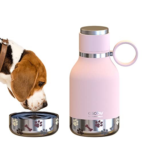 Asobu Buddy Bottle a Stainless Steel Insulated Water Bottle for with Removable Dog Water Bowl and Dog Food and Treat Stora...