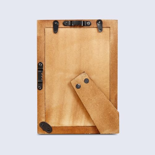 Handicrafts Home Decorative Picture Frame Wooden Photo Frame and Collage (Mop White, 4x6)