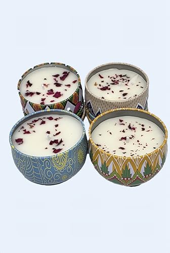 4 Pack Candles for Home Scented, Gift Sets Women, Bulk Gift For Women, Birthday Gifts for girl, luxury Candles Present Pac...