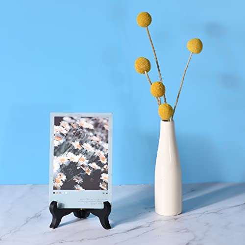 uxcell 2pcs 6" Easel Plate Holder, Plastic Folding Display Stand White for Decorative Picture Frame