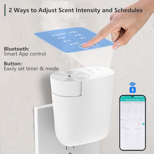 USMLMOOT Plug-in Wall Diffuser | Waterless Essential Oil Aroma Diffuser | Portable Mini Home Scent Machine for Large Room...