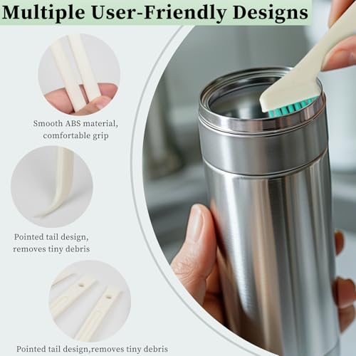8-Piece Small Cleaning Brush Set for Tight Spaces, Mini Crevice Brushes for Household Use, Ideal for Humidifiers, Cup and ...