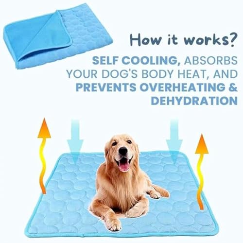 FVELPLT 2025 New Dog Cooling Mat, Pet Cooling Mats, Summer Cool Pads Pet Mat Outdoor for Dogs & Cats, Pet Bed Mats Machine...