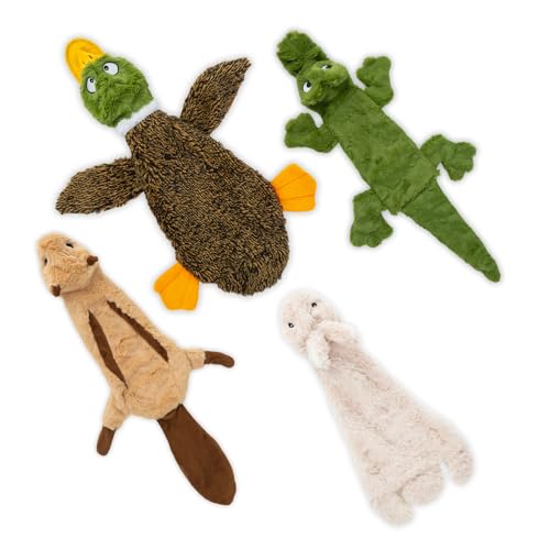 Best Pet Supplies Squeaky Dog Toys with Soft Durable Fabric for Small, Medium and Large Pets Interactive Toy for Indoor Pl...