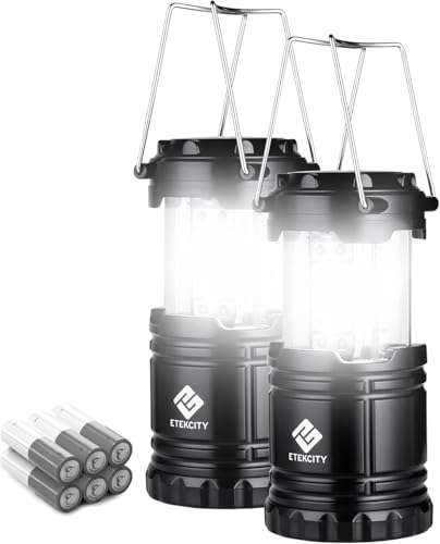 Etekcity Lantern Camping Essentials Lights, Led Flashlight for Power Outages, Battery Operated Lamp for Emergencies, Survi...