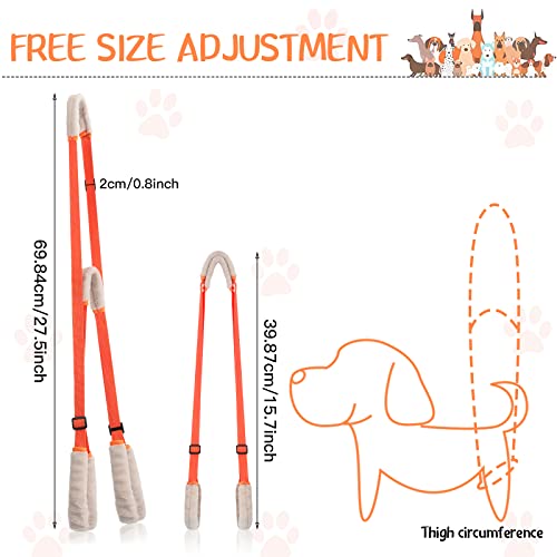 Mixweer 2 Pcs Dog Support Harness for Back Legs Dog Rear Lifting Sling Aid with Handle and Shoulder Strap Hind Leg Support...
