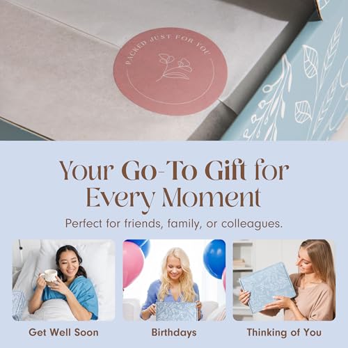 Unboxme Deluxe Birthday Care Package for Women - Fluffy Socks, Mug, Lemon & Ginger Tea Set, Scented Candle & Greeting Card...