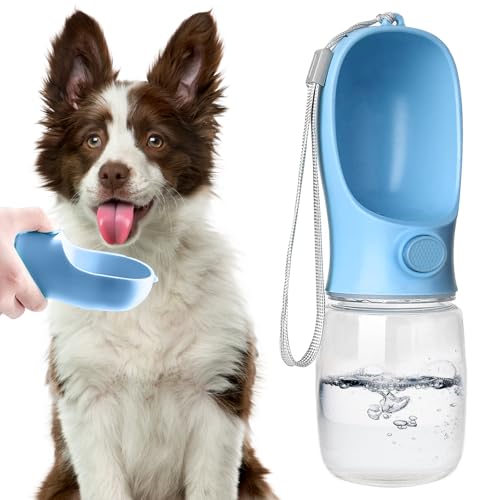 Bestac Pet Travel Water Bottle - Portable Dog&Cat Water Cup, One-Hand Operation, Lightweight & Leak-Proof, BPA-Free, Compa...