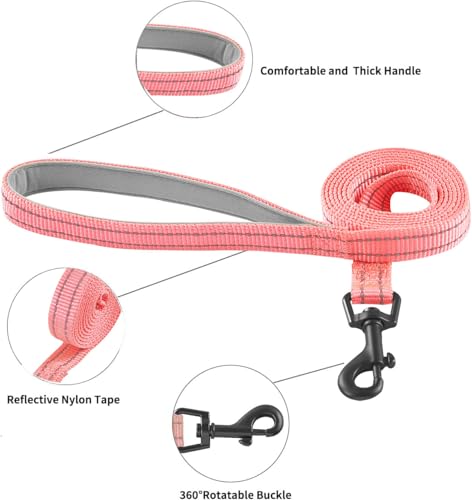 Hipubby Dog Harness and Leash Set, No Pull Soft Mesh Puppy Harness for Small Medium Dogs, Cats - Step in Reflective Breath...
