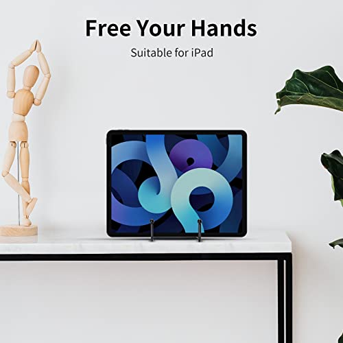 Kruodop 3 Pack 6 Inch Plate Stands for Display, Plate Holder Display Stand, Picture Frame Stand Black Metal Frame Holder S...