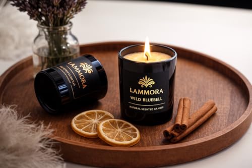 Lammora Aromatherapy Candle Gift Set – 3 Scented Candles (English Pear & Freesia, Sage & Sea Salt, Bluebell) – Natural Soy...