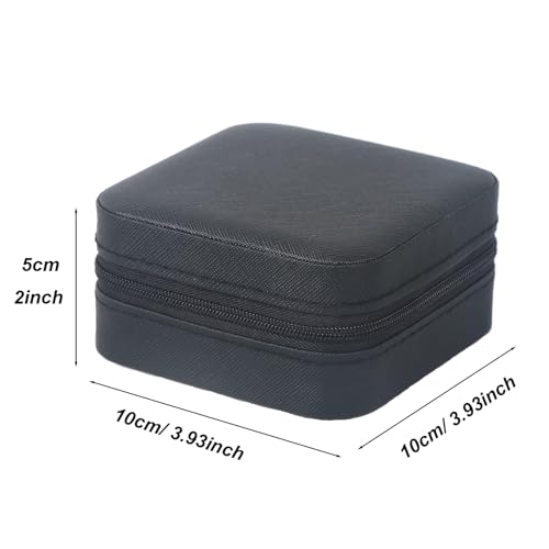 KYHYFJMD Travel Jewelry Case 2 Pack Mini Travel jewelry Box Portable Organizer Women Girls Gift Box for Rings Earrings Nec...