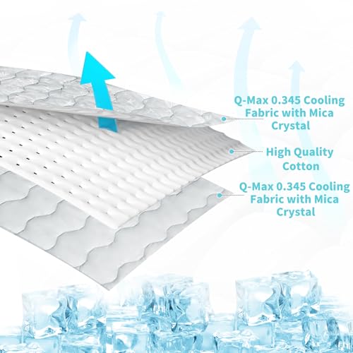 NWK Dog Cooling Blanket, Q-Max>0.345, Ice Silk Cool to Touch Material, Bed Cover, Furniture Protector Couch Sofa for Summe...