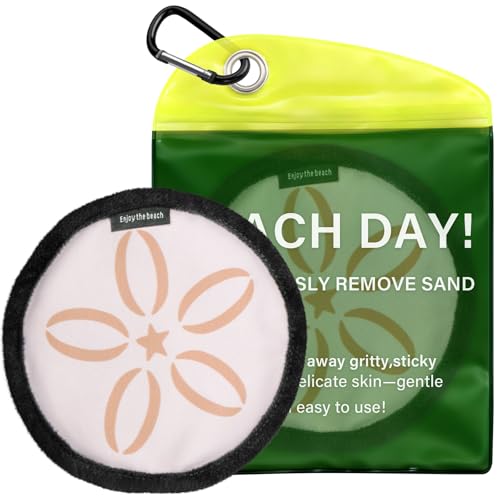 UMUACCAN Beach Sand Remover Pouch Sand Eraser Wipe - 2026 Summer Vacation Essentials Family Towels Bahamas Trip Must Haves...
