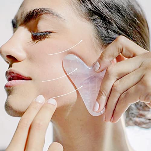 ROSELYNBOUTIQUE Gua Sha Facial Tools - Natural Healing Crystal Guasha Tool for Face Body Massager Self Care Gifts for Men ...