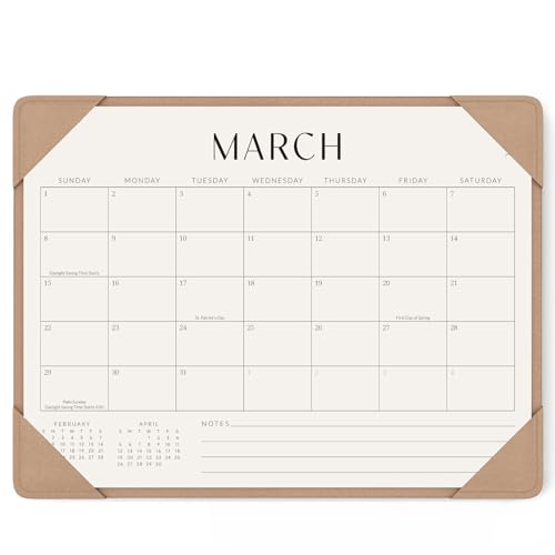 Jotsome Desk Calendar 2026-2027 with Desktop Mat, Desk Pad Calendar From Now to June 2027 14x10.5 inch, Desk Blotter Calen...